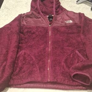 The North Face Burgundy Fleece Jacket